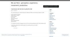 Desktop Screenshot of hereworkshop.wordpress.com