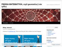 Tablet Screenshot of pieknamatematyka.wordpress.com