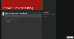 Desktop Screenshot of chanindesiree.wordpress.com