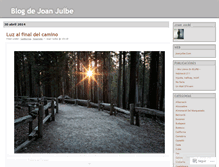 Tablet Screenshot of joanjulbe.wordpress.com