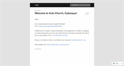 Desktop Screenshot of actscyberjaya.wordpress.com