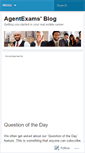 Mobile Screenshot of agentexams.wordpress.com