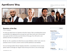 Tablet Screenshot of agentexams.wordpress.com