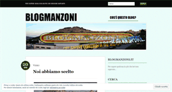 Desktop Screenshot of blogmanzoni.wordpress.com