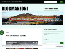 Tablet Screenshot of blogmanzoni.wordpress.com