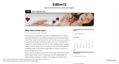 Desktop Screenshot of edition12.wordpress.com