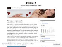 Tablet Screenshot of edition12.wordpress.com