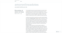 Desktop Screenshot of amorenlineadotes.wordpress.com