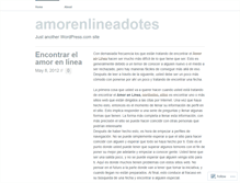 Tablet Screenshot of amorenlineadotes.wordpress.com