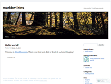 Tablet Screenshot of markbwilkins.wordpress.com