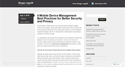 Desktop Screenshot of bloggerreggolb.wordpress.com