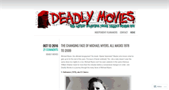 Desktop Screenshot of deadlymovies.wordpress.com
