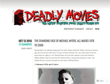 Tablet Screenshot of deadlymovies.wordpress.com
