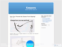 Tablet Screenshot of keepons.wordpress.com