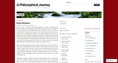 Desktop Screenshot of aphilosophicaljourney.wordpress.com