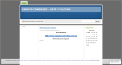 Desktop Screenshot of espaciocomodoro.wordpress.com