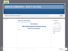 Tablet Screenshot of espaciocomodoro.wordpress.com