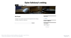 Desktop Screenshot of dylansalisbury.wordpress.com