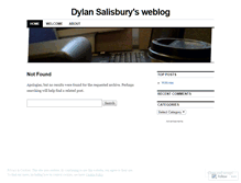 Tablet Screenshot of dylansalisbury.wordpress.com