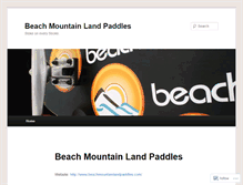 Tablet Screenshot of beachmountainlandpaddles.wordpress.com