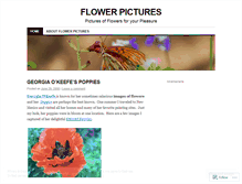 Tablet Screenshot of flowerpictures.wordpress.com