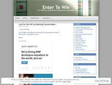 Tablet Screenshot of entertowin.wordpress.com