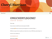 Tablet Screenshot of cherylharrison.wordpress.com