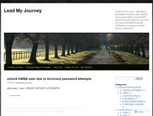 Tablet Screenshot of leadmyjourney.wordpress.com