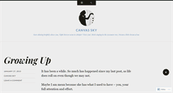 Desktop Screenshot of canvassky.wordpress.com