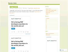 Tablet Screenshot of banjotabs.wordpress.com