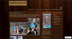 Desktop Screenshot of barefootinthepark.wordpress.com