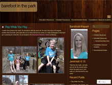 Tablet Screenshot of barefootinthepark.wordpress.com