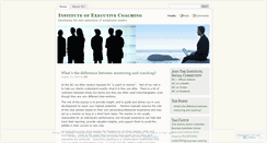 Desktop Screenshot of instituteofexecutivecoaching.wordpress.com