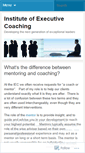 Mobile Screenshot of instituteofexecutivecoaching.wordpress.com