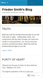 Mobile Screenshot of friedensmith.wordpress.com