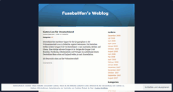 Desktop Screenshot of fussballfan.wordpress.com