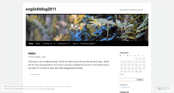 Desktop Screenshot of englishblog2011.wordpress.com