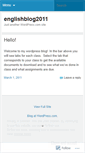 Mobile Screenshot of englishblog2011.wordpress.com