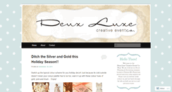 Desktop Screenshot of deuxluxeevents.wordpress.com