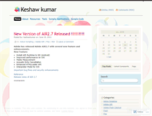Tablet Screenshot of keshawkumar.wordpress.com