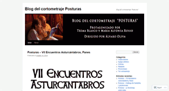 Desktop Screenshot of cortometrajeposturas.wordpress.com