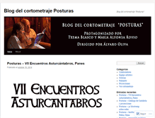 Tablet Screenshot of cortometrajeposturas.wordpress.com