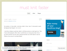 Tablet Screenshot of mustknitfaster.wordpress.com