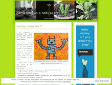 Tablet Screenshot of hamtramckcommunitygarden.wordpress.com