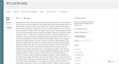 Desktop Screenshot of bulletfame.wordpress.com