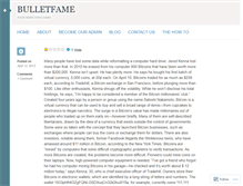 Tablet Screenshot of bulletfame.wordpress.com