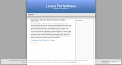 Desktop Screenshot of luxusferienhaus.wordpress.com