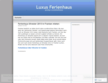 Tablet Screenshot of luxusferienhaus.wordpress.com