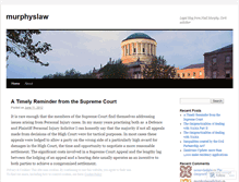 Tablet Screenshot of murphyslawsolicitors.wordpress.com