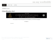 Tablet Screenshot of onmyworktable.wordpress.com